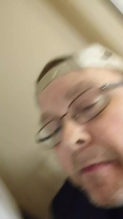 Old disgust fat lick the toilet
