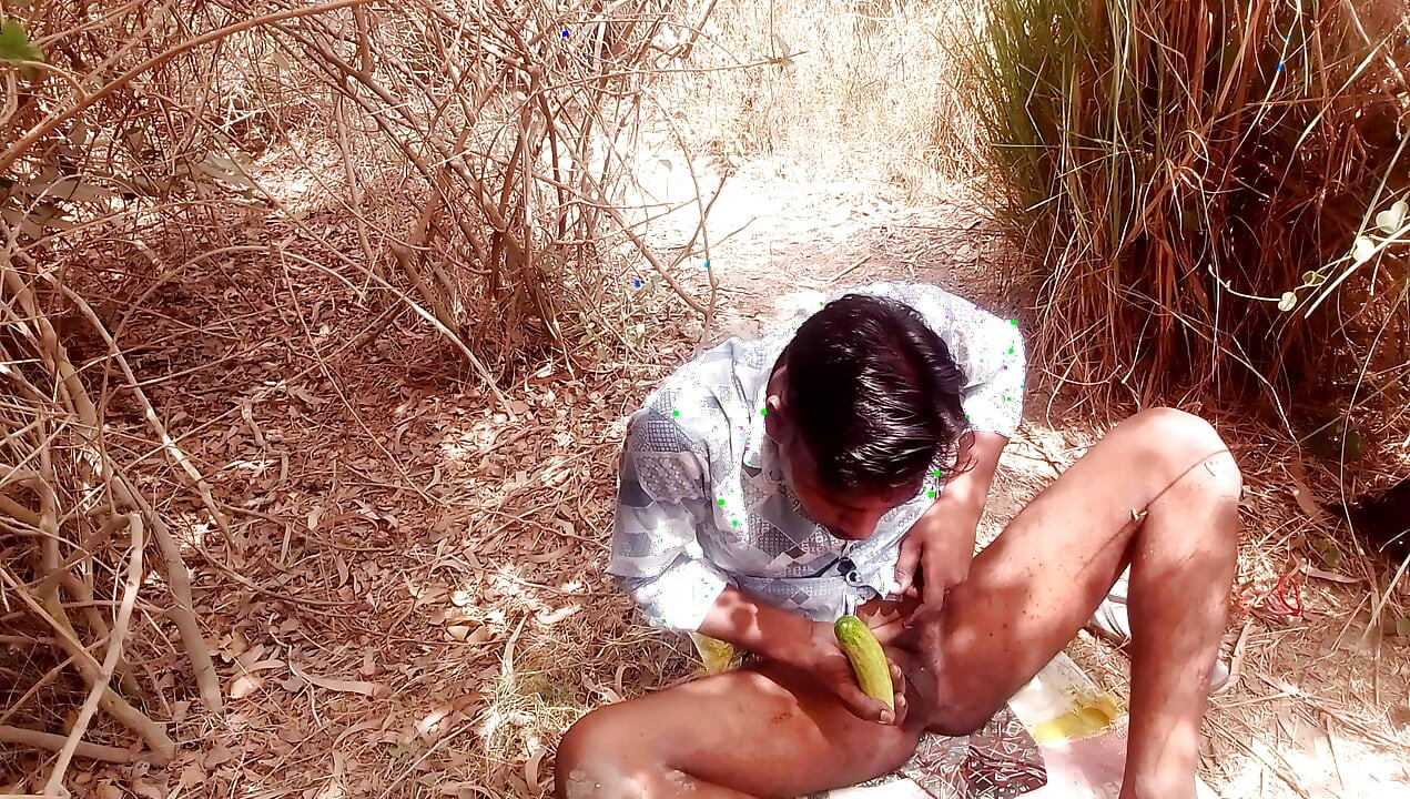 Desi teen boy ass fucking with a big cucumber like as a dildo full hd Gay sex video