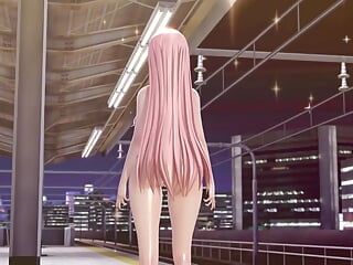 Mmd r-18 anime girls, сексуальний танцювальний кліп 125