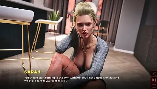 der synthetische milf-sara-witz mit mir in meinem haus