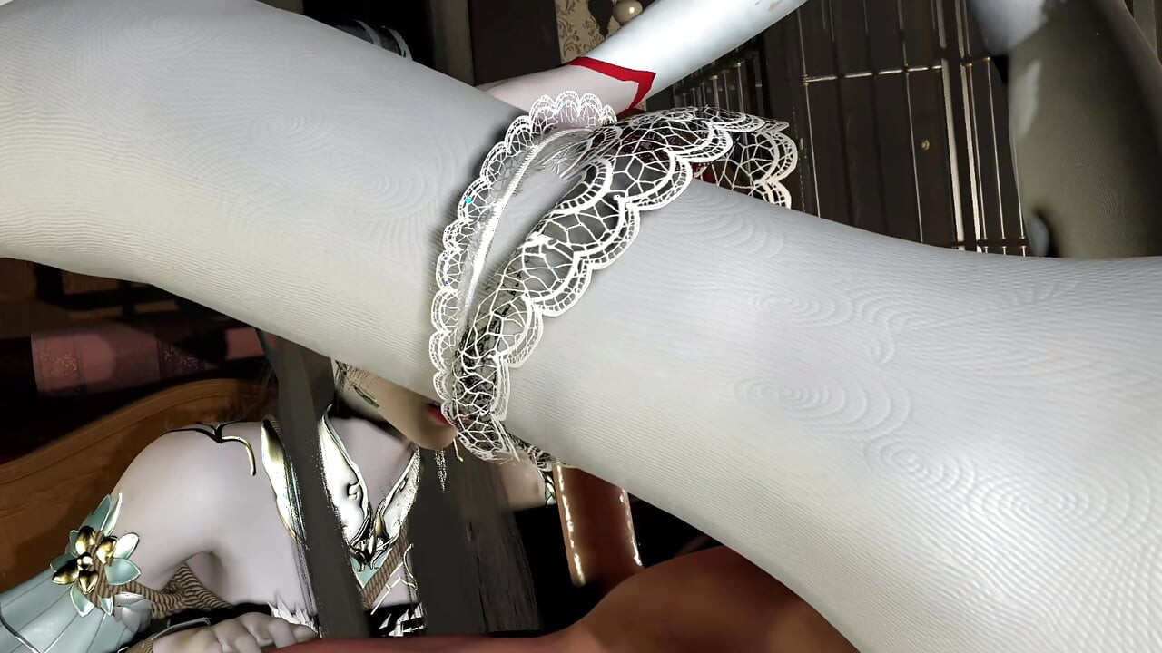 3D due ragazze cosplay troia arrapata condividono un grosso cazzo