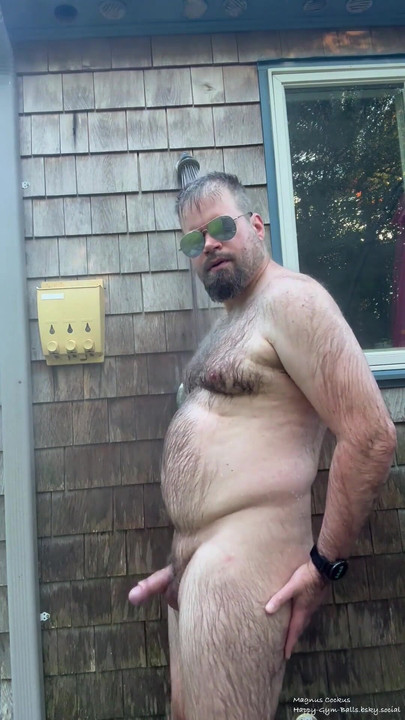 I like shower outside so everyone can see me naked! | Clip 1