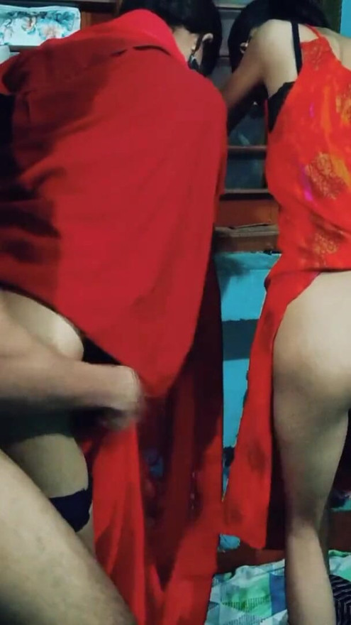 most viral desi jija sali caught by wife sex threesome Hindi xxx video,desi hot Sali and wife tight pussy fuck with BBC jija MMS | Clip 2
