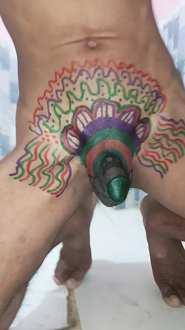 Sissy Showing Penis Tattoo