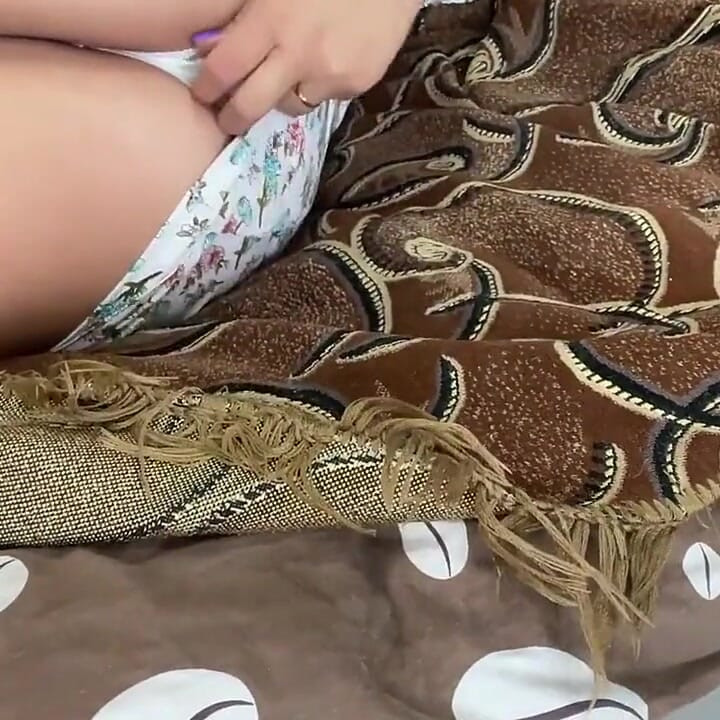 Russian Whore Caresses Pussy