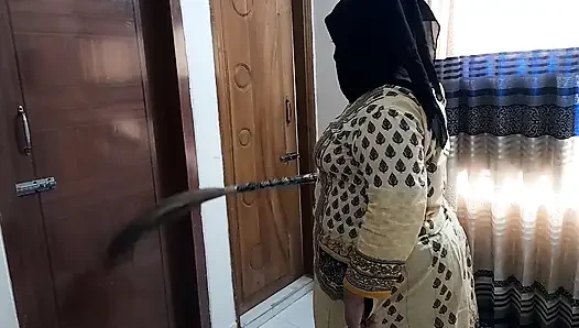 Indian Maid Fucked by Boss While Sweeping Office - Big Ass Creampie