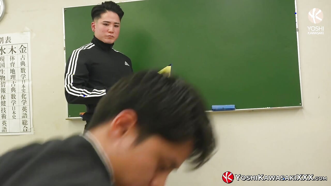 YOSHIKAWASAKIXXX - Japanese Teacher Yoshi Kawasaki Seduces His Students Into Wild Gay Orgy