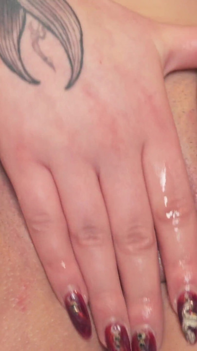 Wet Tight Teen Pussy Closeup with Real Orgasm