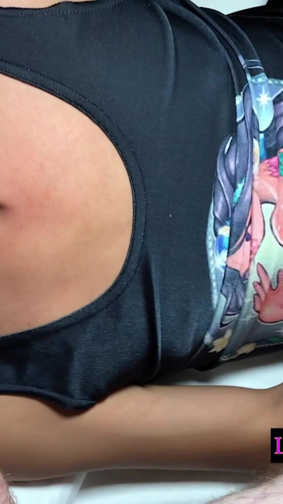 Pretty big dick Asian shemale anal filled with a dildo and a cock | Clip 2