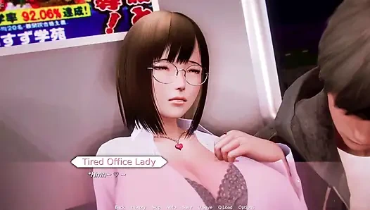 Hiro Massaging Japanese Milf Office Lady Boobs In Train
