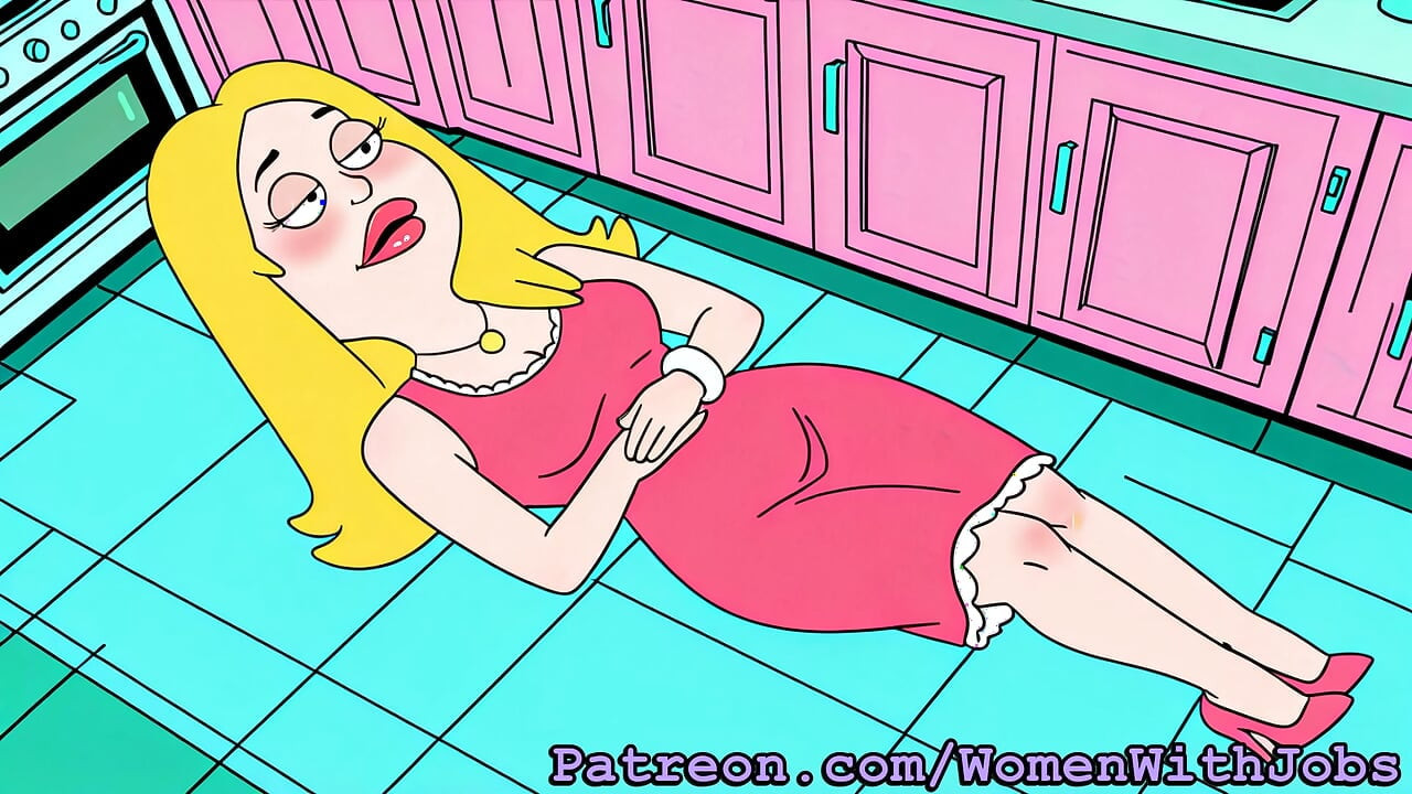 Futanari Francine Smith - Masturbating, Cumshots, Self Sucking