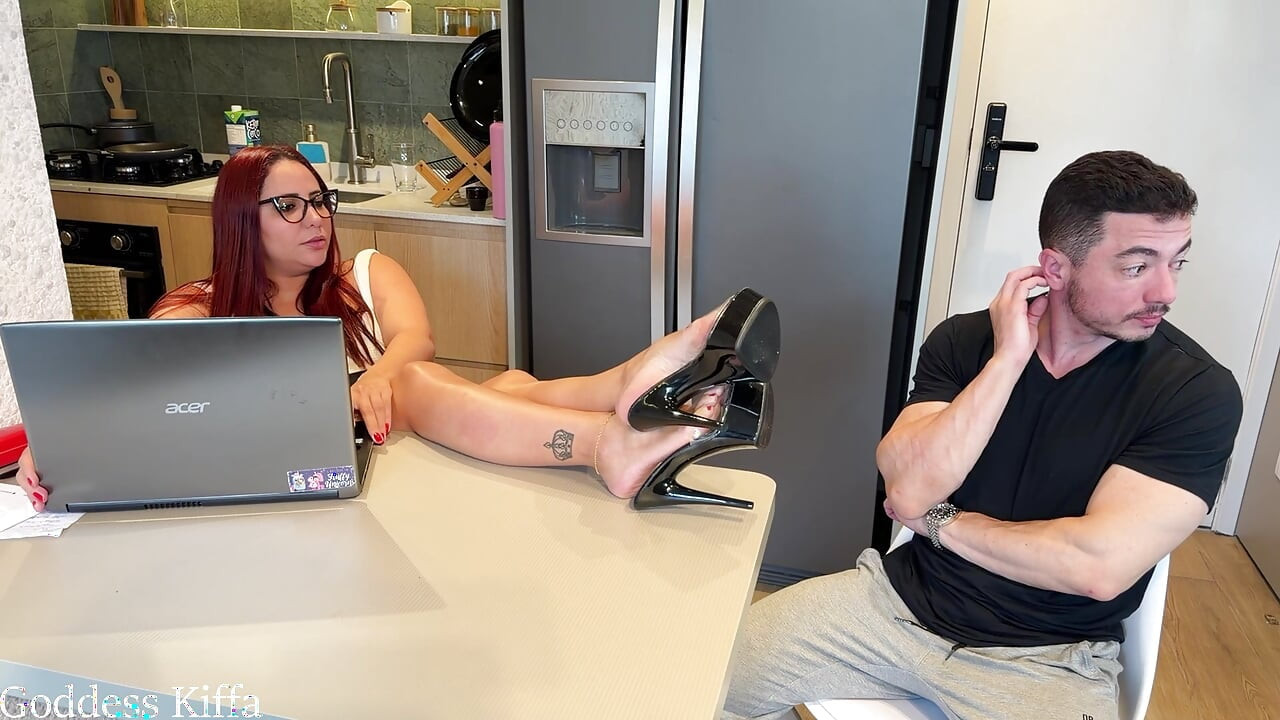 Goddess Kiffa Gets Simp Friend on Hungover to Worship Her Feet - Foot Worship - Foot Smelling