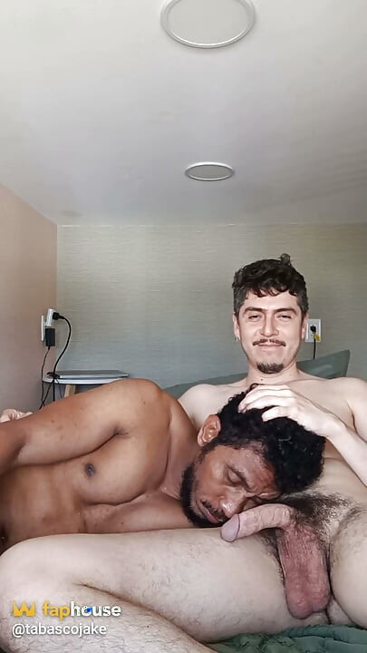 Cumshot on Bodybuilder's Face