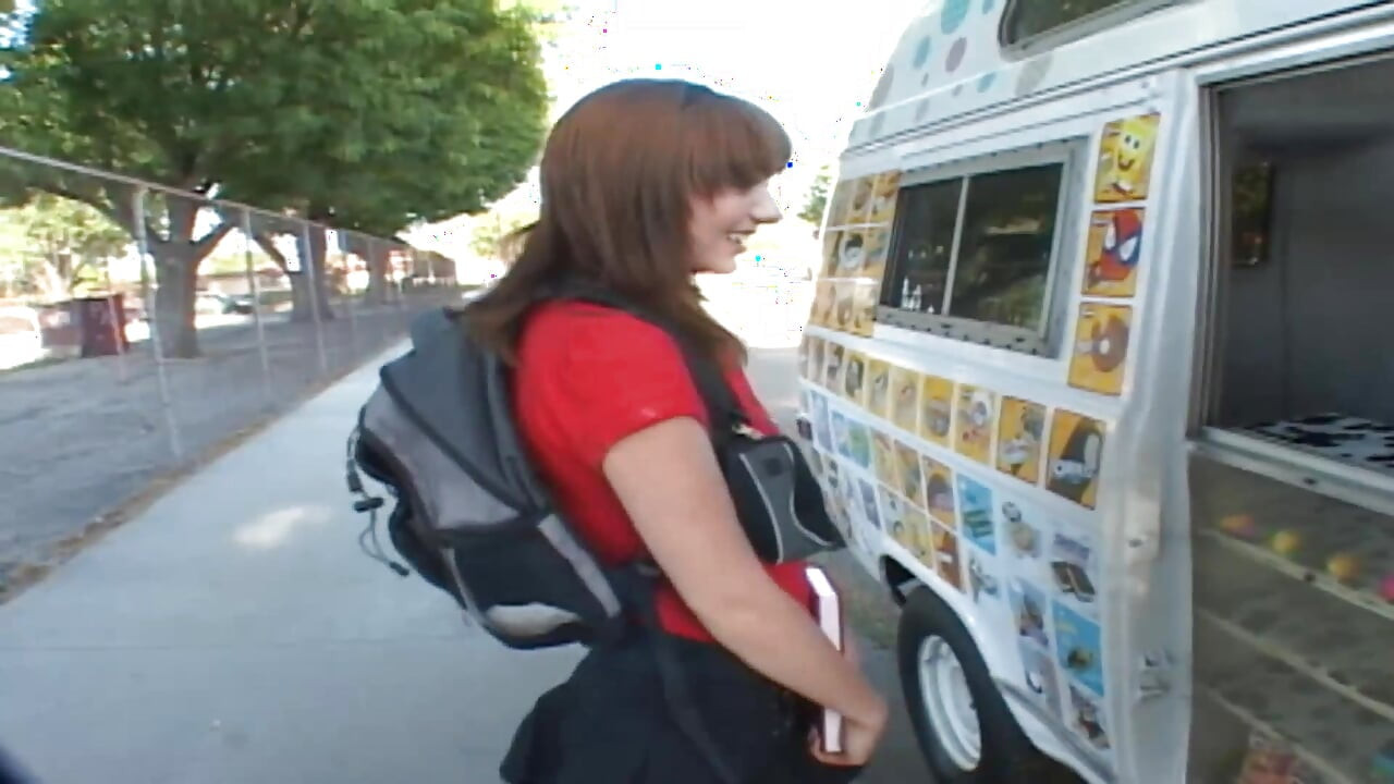 Picked up teen gets slammed and jizzed on pussy