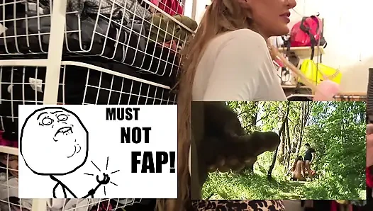 Daisy berusaha ngocok kontol dengan ganas