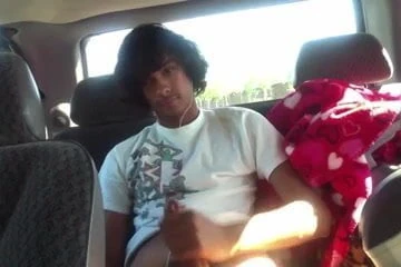 in the car