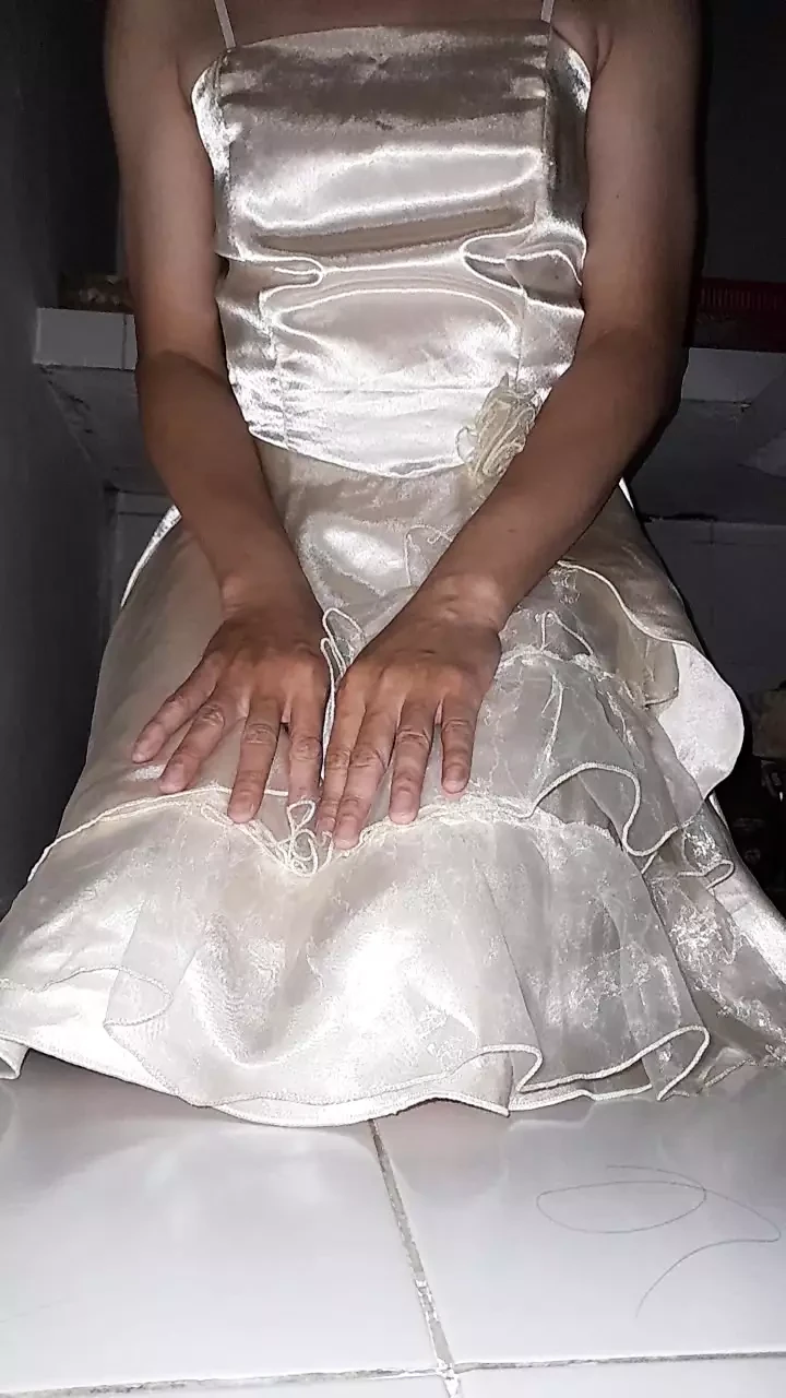Girl Satin Party Dress Fetish Masturbation