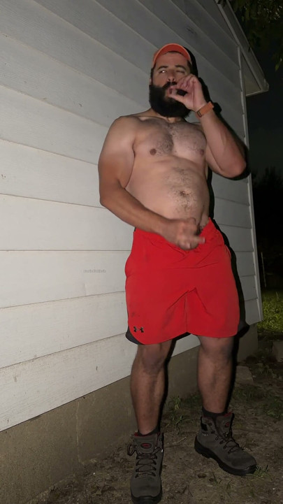Muscle Cub Cigar and Cum Outdoors
