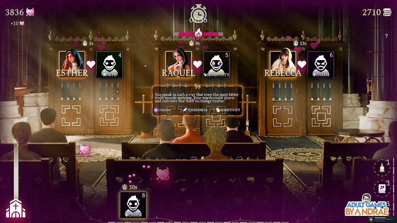 Sisters in Sin Gameplay Part 12 - Lust Performs the Sexual Ritual with Esther in the Library