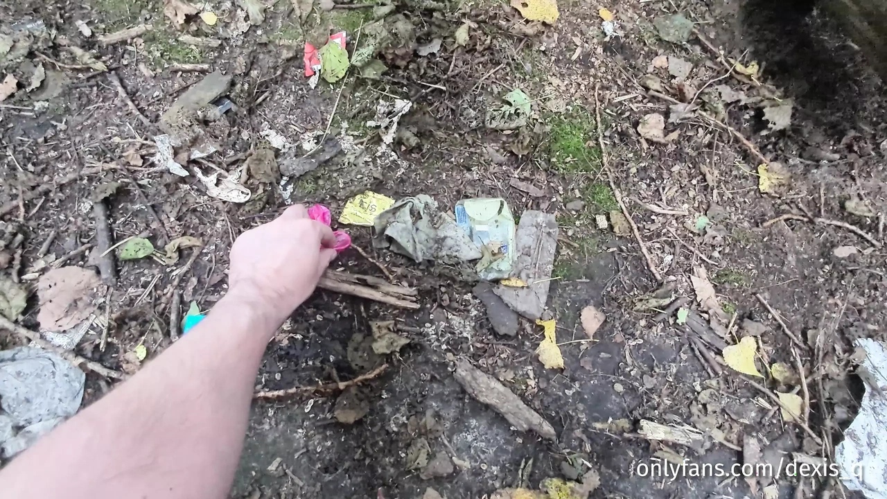 Rest area: found two filled condoms and emptied in my hole