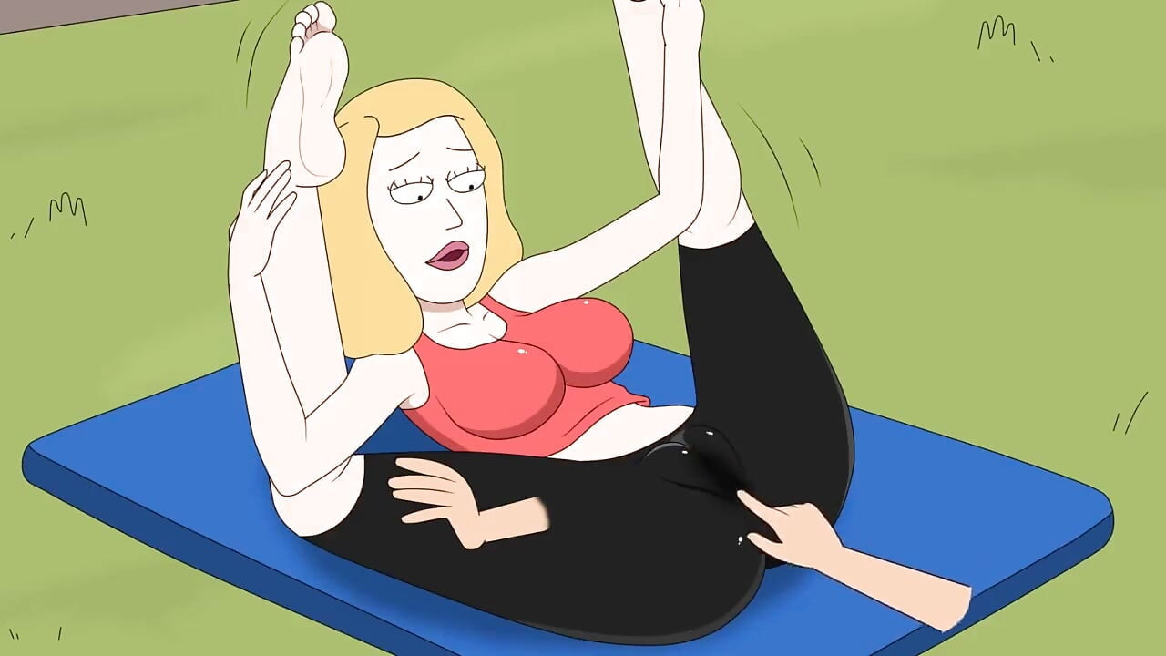 Rick and Morty - a Way Back Home - Sex Scene Only - Part 37 Beth Yoga Masturbation by Loveskysanx