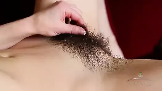 Mia Is Ready to Show of That Hairy Pussy Once More