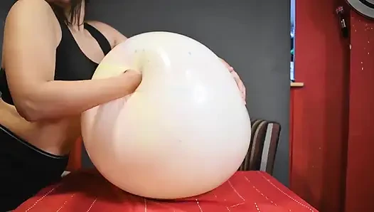 Büyük 24 mermer balonu emişli ve yumruk sokma - tavşan looner