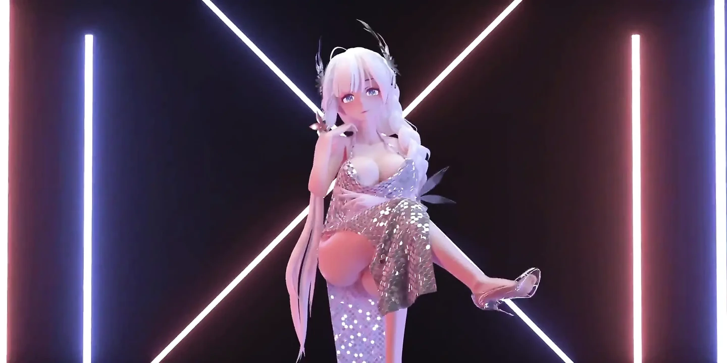 Phut Honsexy Dress; Black Stockings; White Stockings; Big Tits Jiggling; Pussy Exposed