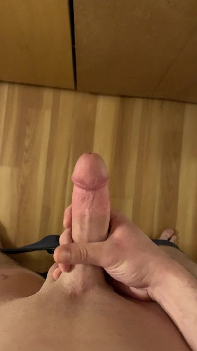 Stroking my big hard cock