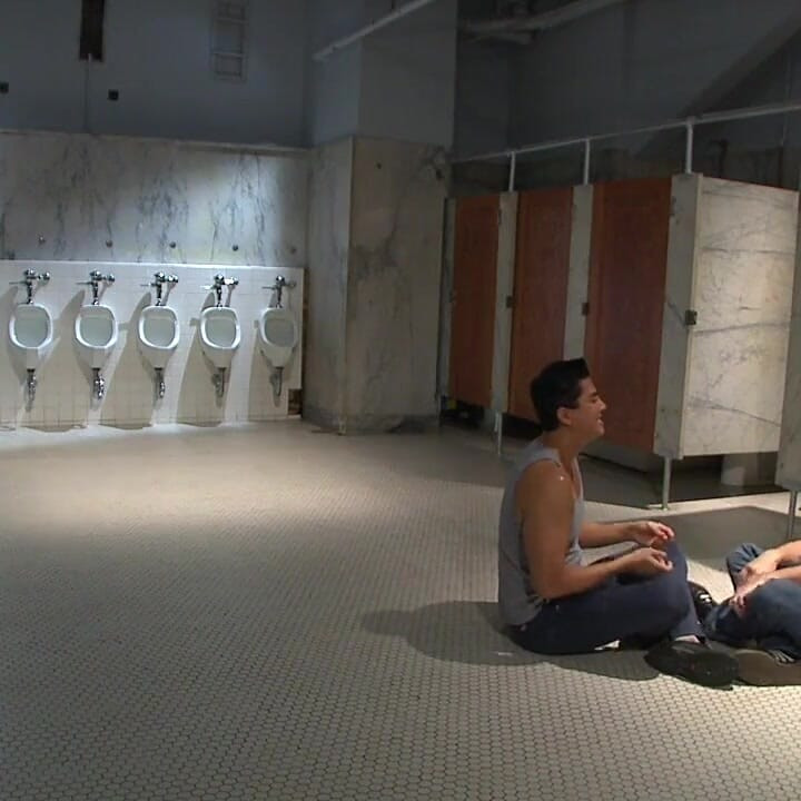 Edging a Hot Cop in a Public Restroom