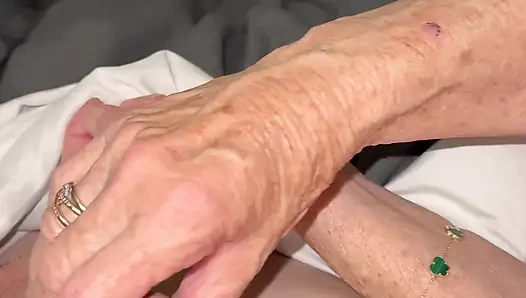 Hand job from 74 year old grandma
