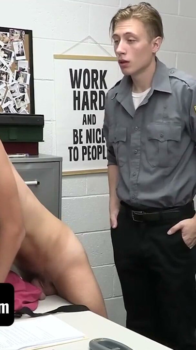 Nerd Teen Thief Barebacked By Vigilant Officer Cole Church - YoungPerps | Clip 1