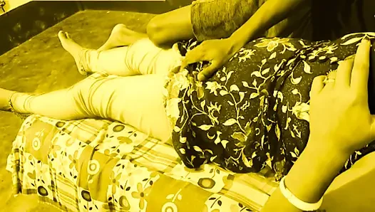Cute Milf Desi Bhabi Seduced By Big Dick Devar in her bed room.