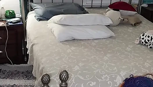Tante semok bikin ranjangnya masturbasi sampai orgasme nikmat!