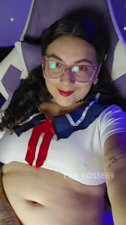 Horny schoolgirl with wet pussy