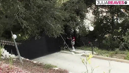 She is curious and runs into the expensive villa