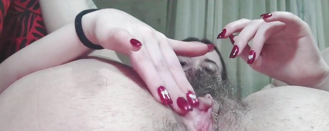 Chlupatá kundička zblízka