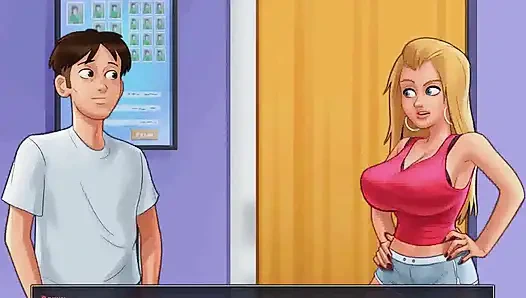 Yaz mevsimi efsanesi: ateşli sarışınla fotoğraf çekimi bölüm 164