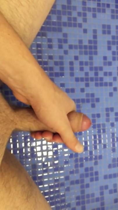 Handjob - cum all over - in the bathroom