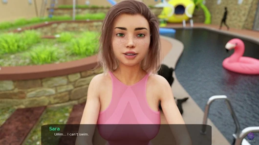 Stiefschwein gibt mir blowjob im pool - animierter hentai-porno - milfy city