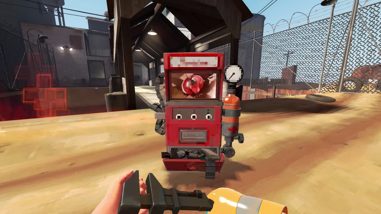 Team Fortress 2: Animated Fempyro Dispenser Screen