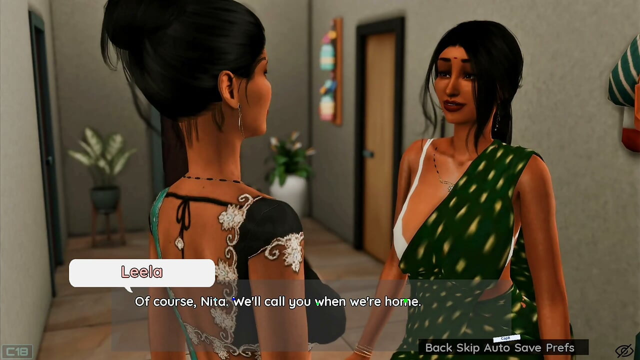 Leela and Ronnie watching rita and krish