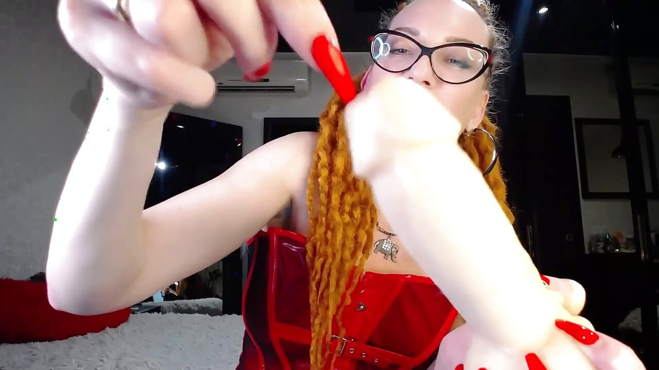 CBT JOI Long Red Nails.mp4