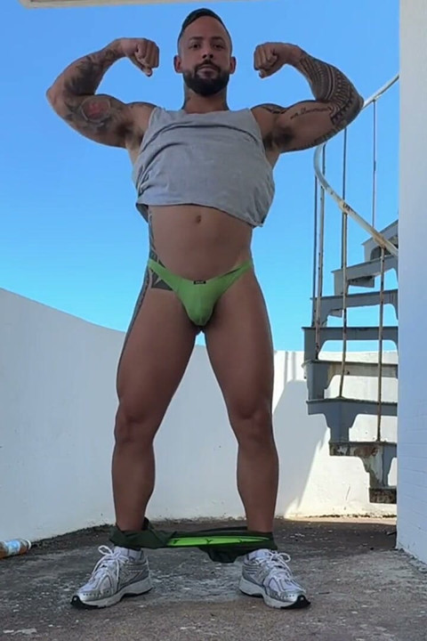 Public Undress and Locker Room Posing Thong