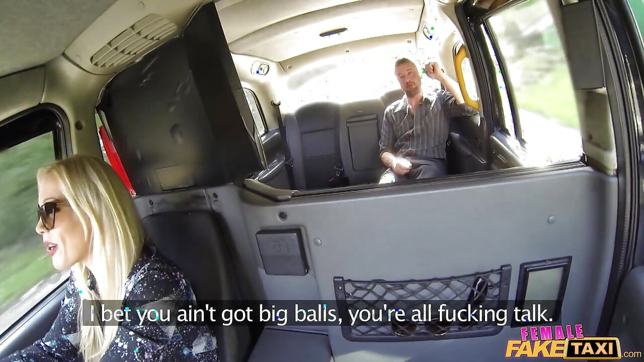 Female Fake Taxi - Brazen Taxi Ride Escalates When Passenger Exposes Himself Then Gets Spanked & Titty Fucked