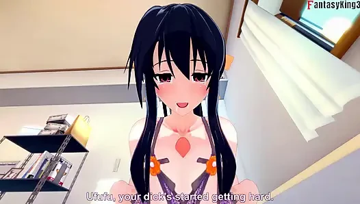 Rias Gremory geht, also gibt Akeno mir einen tittenfick - AUF DEM SILBERNEN NTR Madness Serie
