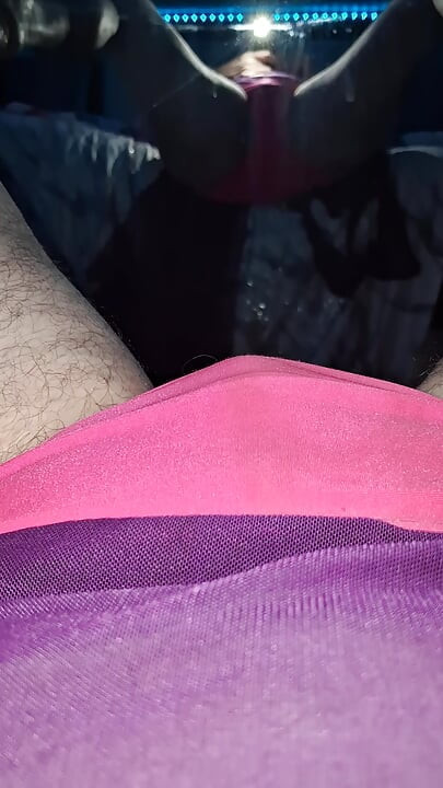 Bright pink panty pee