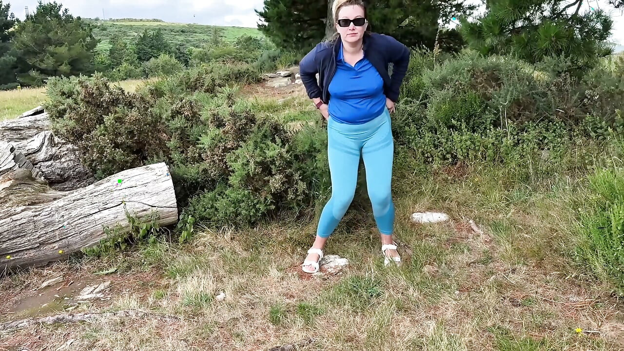 Girl Can't Hold Her Pee and Desperately Pissing Outdoor Compilation