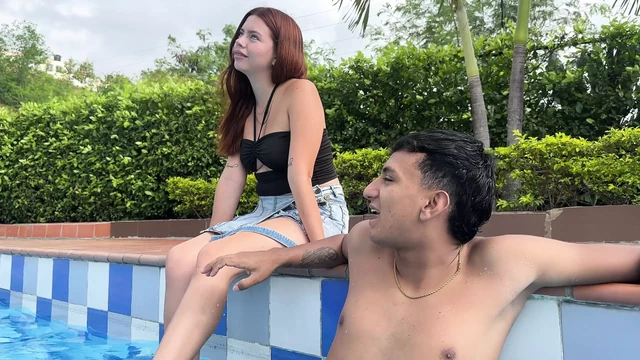 I Meet a Big-ass Indian Neighbor at the Pool. Horny Girl Invites Me to Her House with the Intention of Getting Fucked Hard.