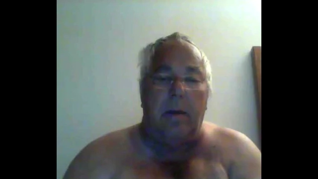grandpa cum on webcam